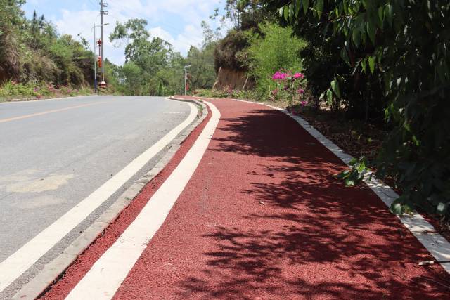 联安村的跑道。