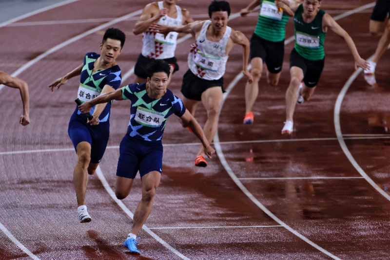 率联合队轻取4×100米冠军,苏炳添收获两金一银告别全运