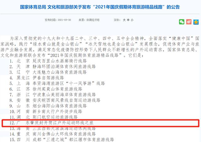 全国推荐!全省唯一!肇庆这条运动环线出圈了