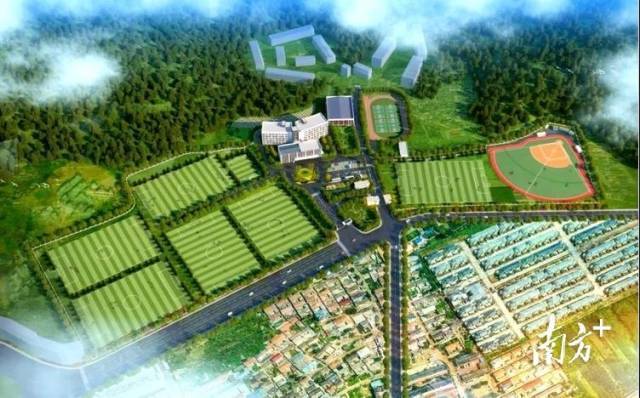 英德女足基地效果鸟瞰图。受访者供图 英德女足基地效果鸟瞰图。受访者供图