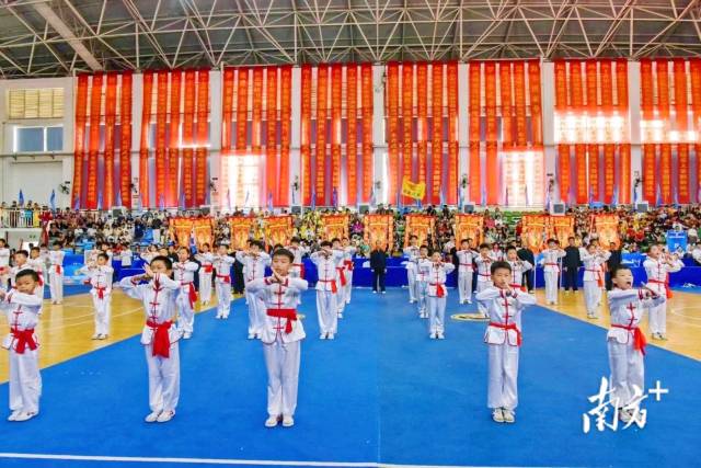 2023年广东省武术精英大赛现场。