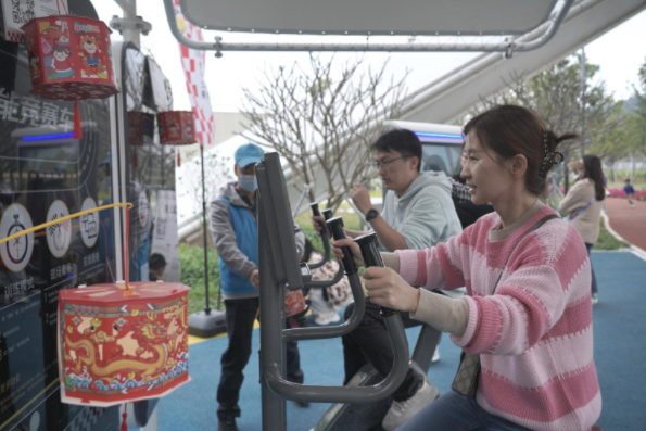 笔架山体育公园活动现场。