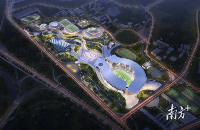 奥体中心改造效果图